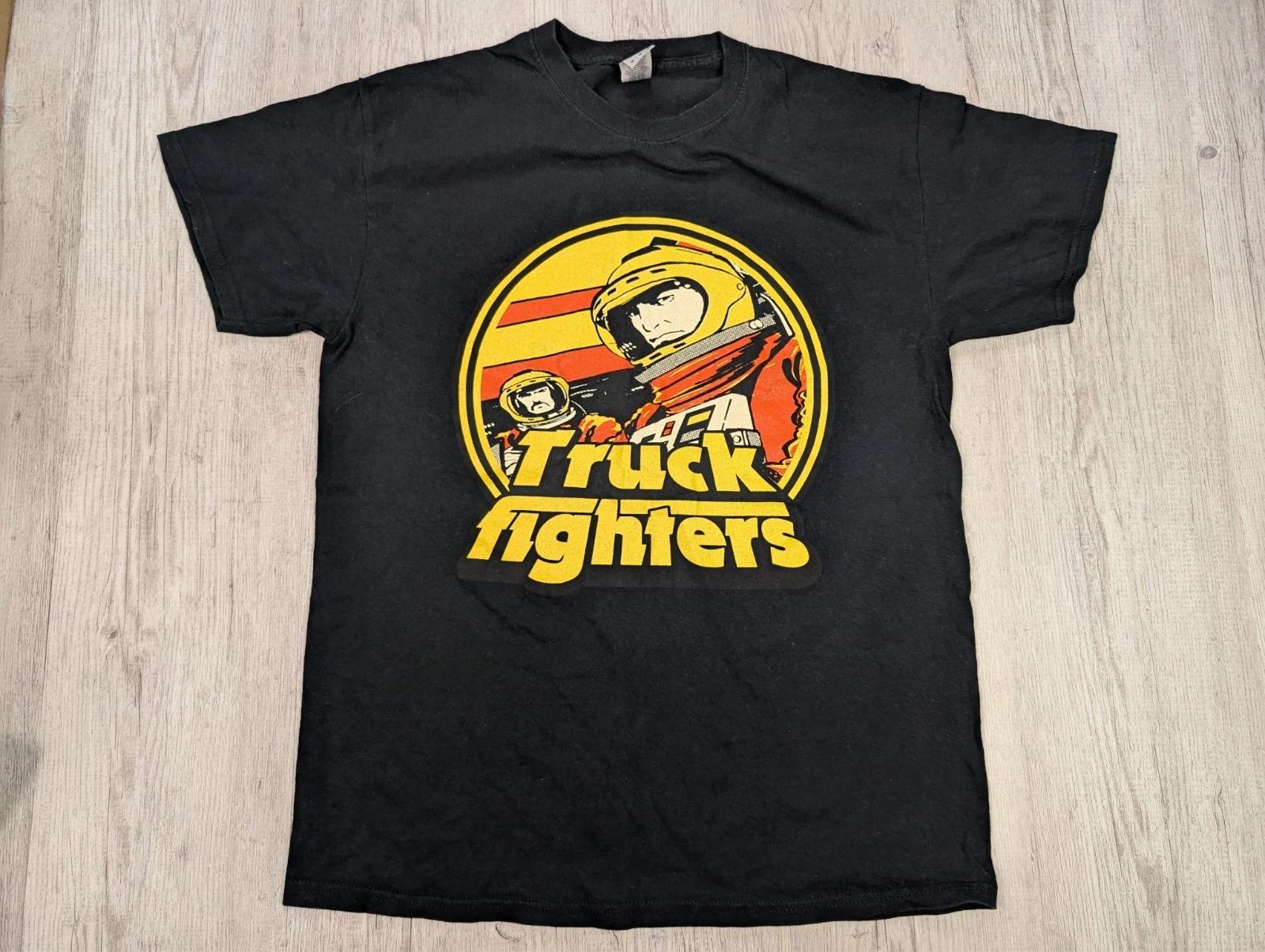 

Gildan Truckfighters Шведская Стонер-рок группа 100% Хлопок Футболка Мужские Футболки Топ Унисекс Размер M Черный S