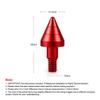 Car Aluminum Round Sharp Head Rear Bumper Spike Guard Protector for Benz SMART Fortwo W 451 W451 08-14 Anti Collision 09-13