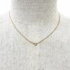 Great TIFFANY&Co. Necklace By the Yard 1P Diamond Necklace Yellow Gold 750 Women Used