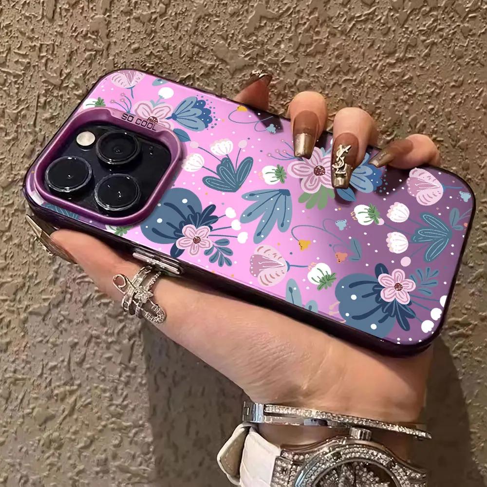 For Motorola Moto G84 G34 G04 G04S G24 G14 G53 G22 G13 G23 G10 G20 G30 E32 E22 E22i Luxury Flower IMD Phone Case MotoG84 Cover