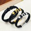 2026 European and American Men's Leather Bracelet Bracelet Personalized Woven Bracelet Fashionable Personalized Simple Bracelet