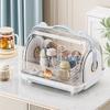 Baby Bottle Storage Box with Lid Dustproof Drying Rack Plastic Cabinet   for Toddler Tablewares