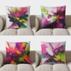 Home Decor Colorful Abstract Pattern Throw Pillow Cover Pattern Cushion Cover Suitable For Sofa Bedroom Car Pillow Cover