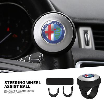 Car Turning Steering Wheel Booster Spinner Knob 360 Degree Handle Ball For 147 159 156 Giulietta Giulia Mito Spider KW4