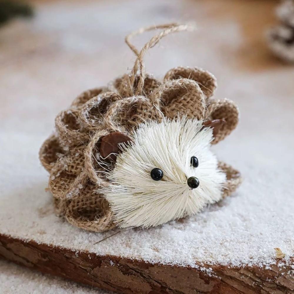 Small Christmas Tree Decorations DIY Simulated Squirrel Pendant  Merry Christmas Decor