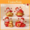 Feng Shui Wealth God Resin Decor With Handpainted Craft For Home Or Office