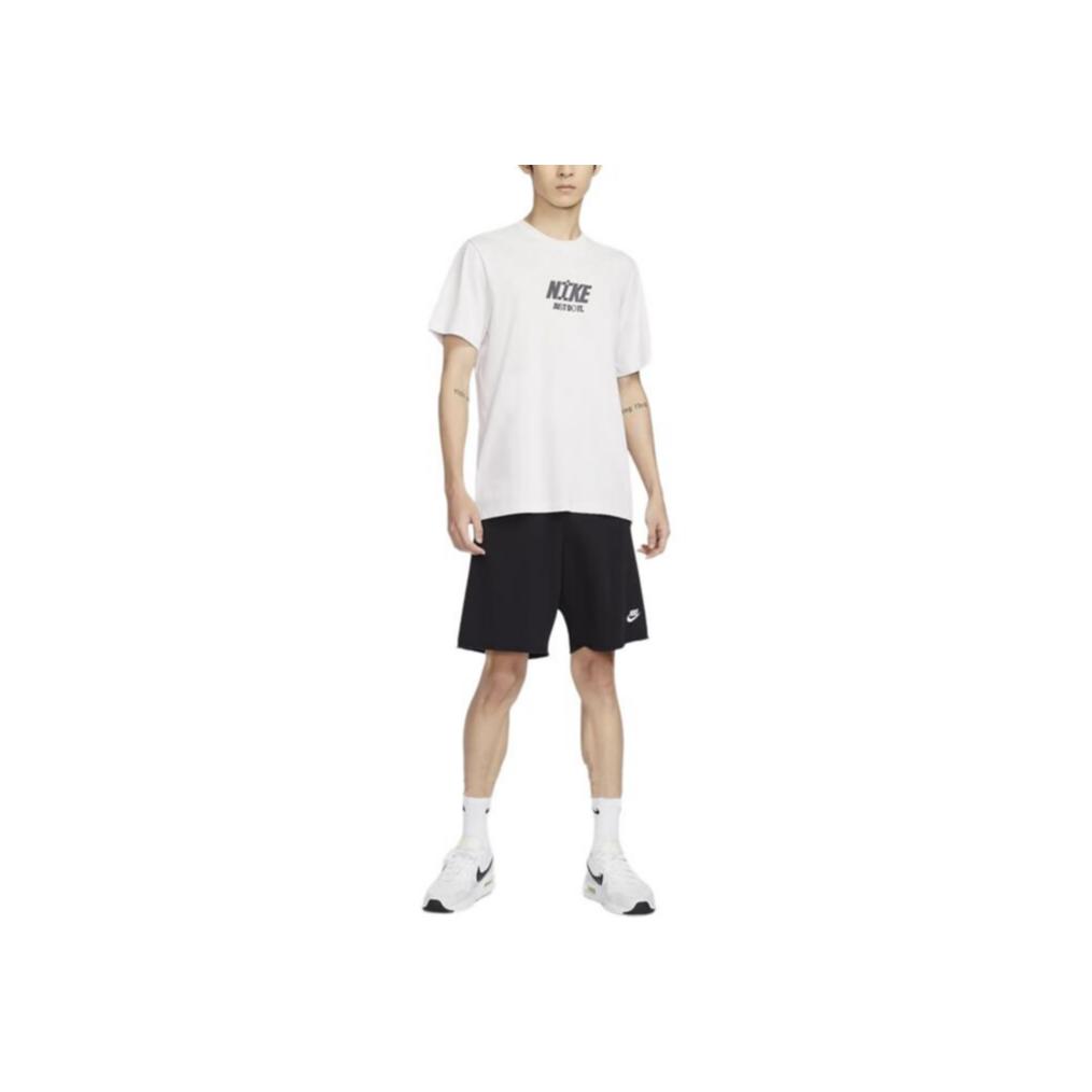 Nike Round Neck Pullover Comfortable Short Sleeve Breathable T-Shirt Men Tops White FV3766-094