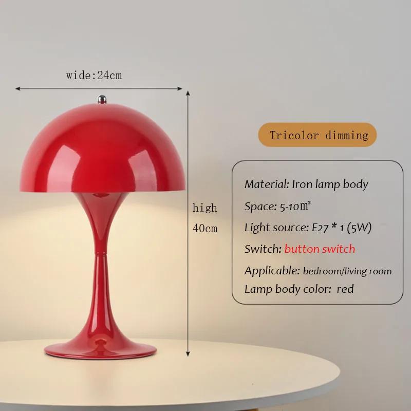 Nordic Danish Designer Table Lamp Home Bedroom Bedside Light Lantern Medieval Creative Dimming Touch Night Light Decor Desk Lamp