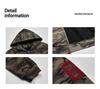 Men's Retro Camouflage Embroidered Hoodie Jacket - Loose Fit, Autumn/Winter Style