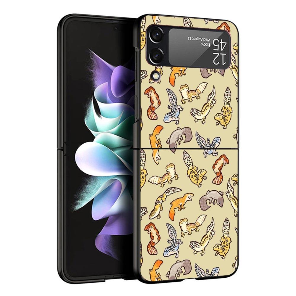 Lizards Geckos Case For Samsung Galaxy Z Flip 7 6 5 4 3 z Flip7 Flip6 Flip5 Flip4 5G Phone Cover Flip3 Folding Coque