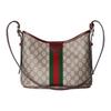 Gucci Ophidia Classic Double G Logo Canvas Shoulder Bag Small Women bags Beige Dark-Brown 836872-FAE0K-9854