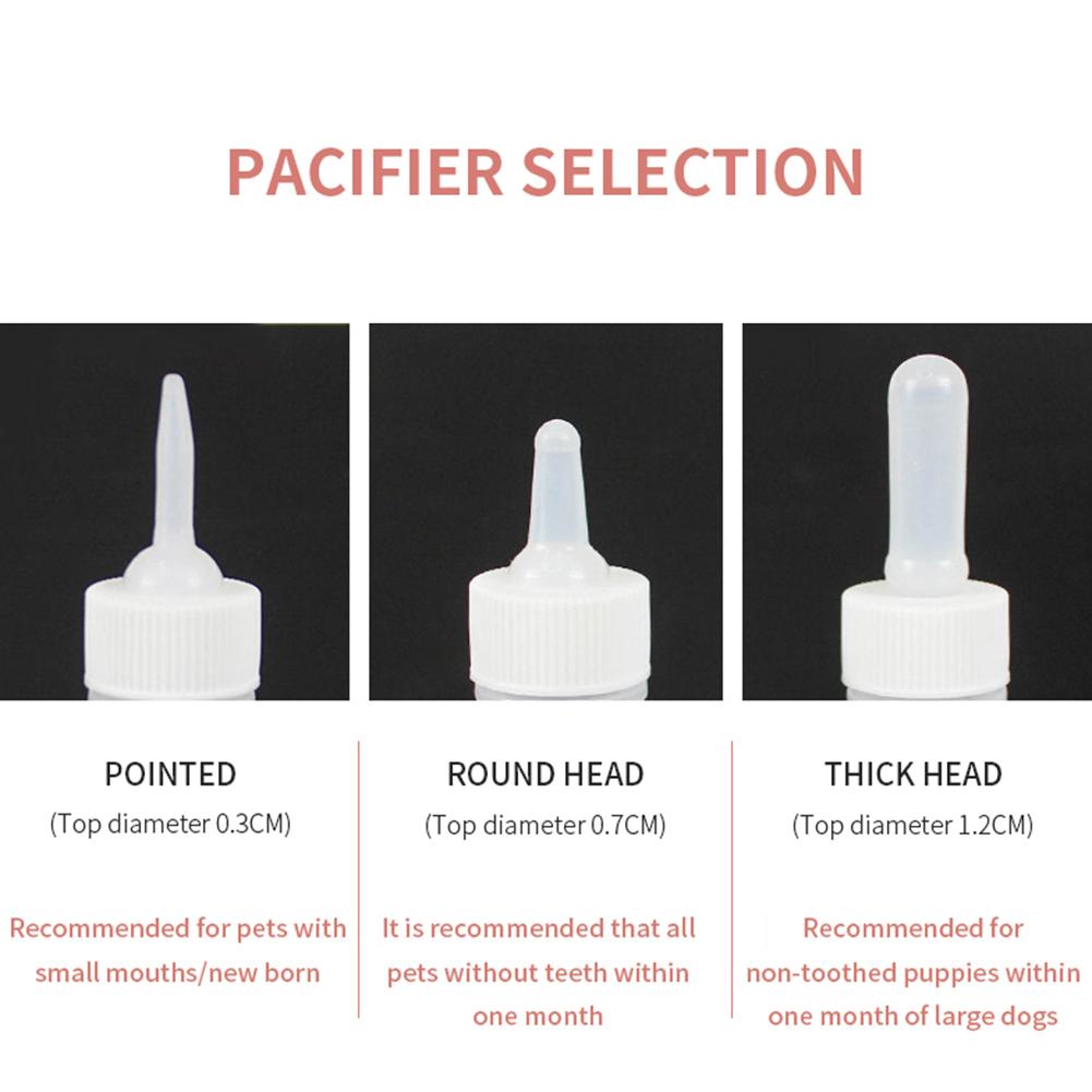 50ml 120ml Pet Silicone Feeding Bottle Dog Cat Pacifier Feeder Newborn Puppy Kitten Water Milk Feeder