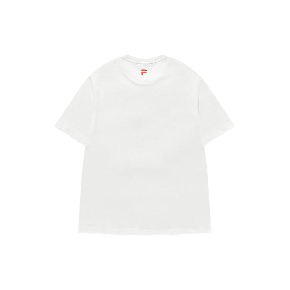 FILA FUSION T Shirt Unisex Standard White T11U413102F-WT