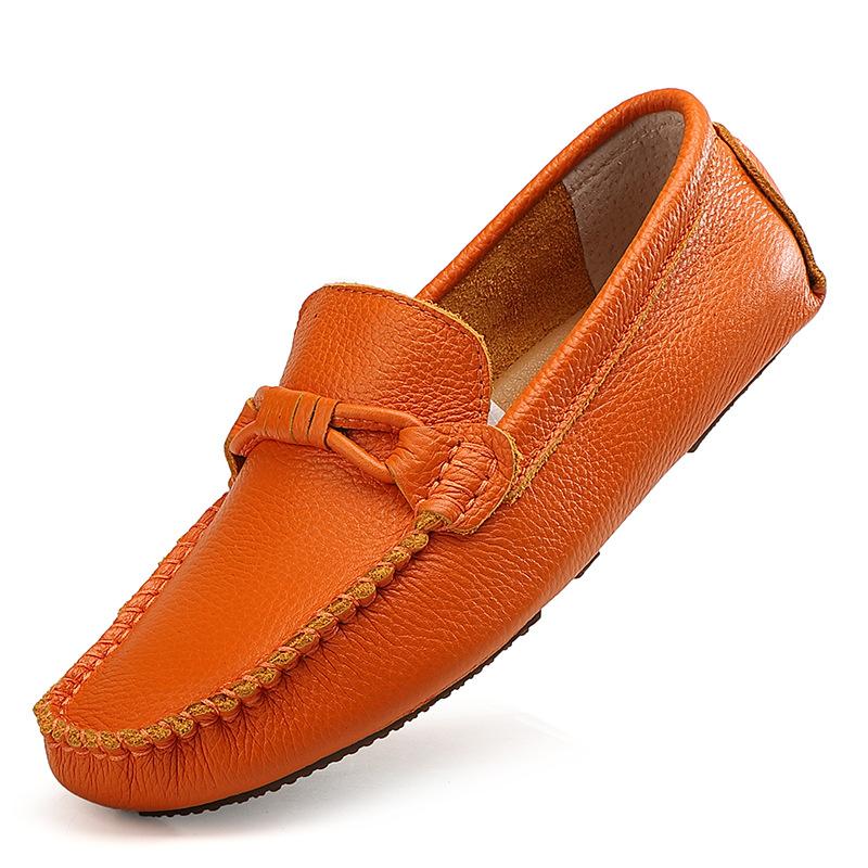 

Summer New Top Layer Leather Loafers Small Size Men s Casual Leather Shoes Soft Leather Shoes 36