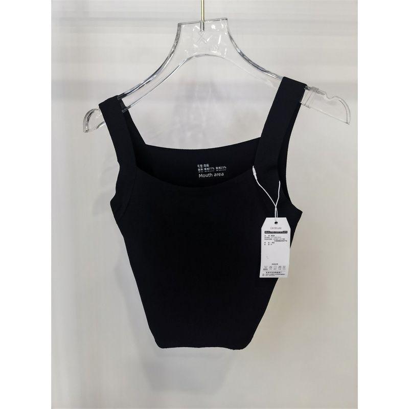 

Jianchenglin 5837 Summer Women s Fit Coaster Camisole Tube Top Short One-Piece Bra Fashion Tape Seamless Black Free size suitable for weight 90-135