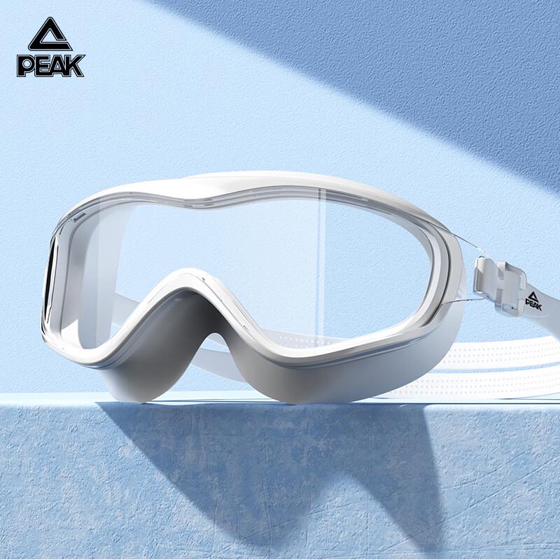 Peak Adult Wide-View Anti-Fog Swim Goggles with Earplugs Plano