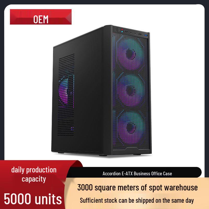 E-ATX Gaming Desktop Case with 360 Water Cooling Support