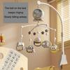 Infant Bedside Music Toy With Ceiling Light Show Auto Spin Mobile Built In Lullabies Wireless Remote For Newborns