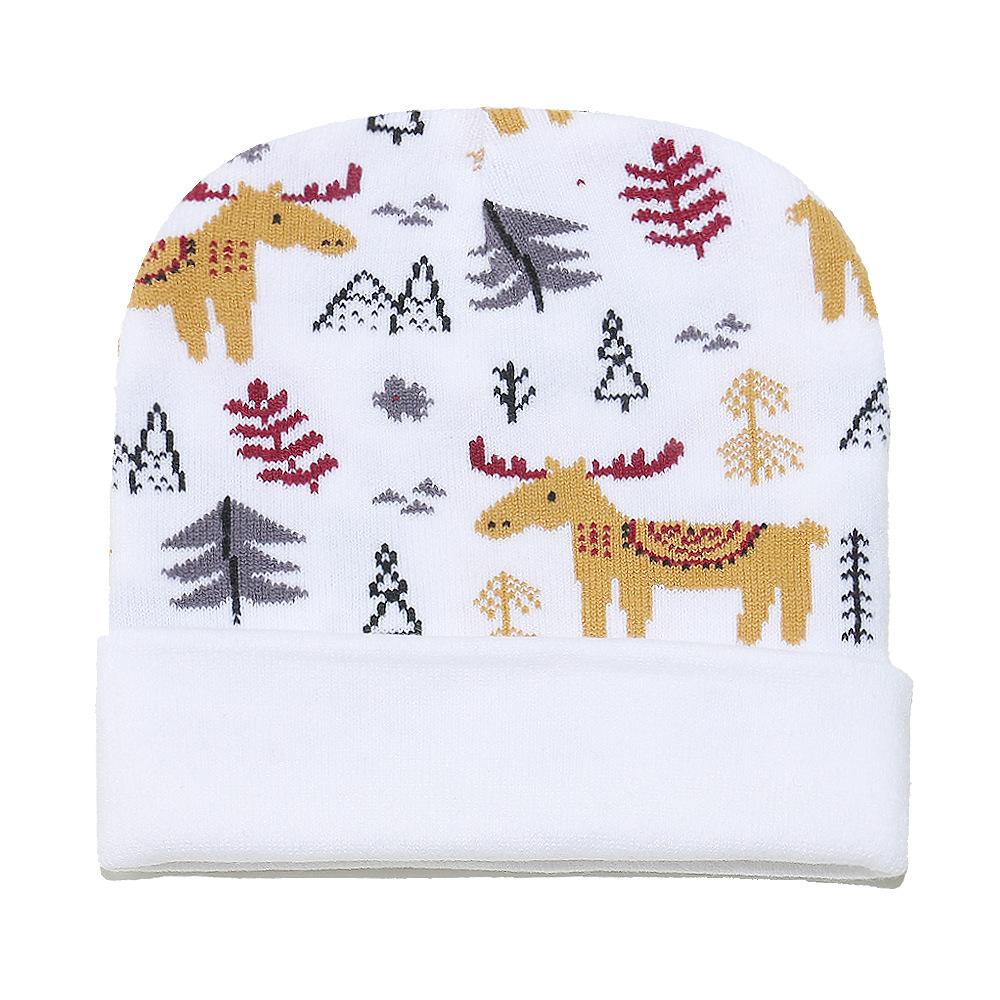 Autumn and winter new wool hat women's casual versatile cute colored love jacquard knitted hat couple