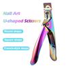 Professioneller Falschnagelknipser Falschnagelzange Spitzzange U-Typ Nagelknipser Acryl Falschnagel Kantenschneider Edelstahl