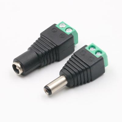 2/5/10Pcs 5.5 X 2.1mm 5.5 X 2.5mm DC Power Male Female Plug Jack Connector Adapter For 3528 5050 LED Strip Light Camera