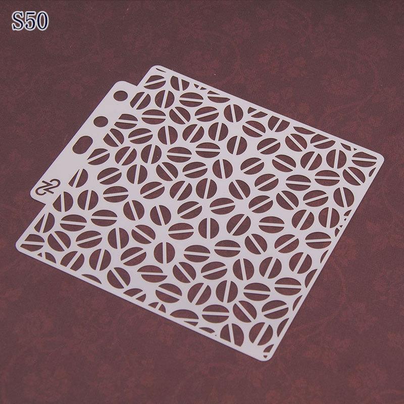 2pcs Pre-tracing Lace Ruler Spray Masking Drawing Masking Hollow Template Spray Pattern