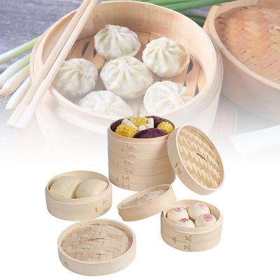 Vegetables Dimsum Cover Bamboo Tool Kitchen Cakeware Bamboo Steamer Cooker Set Cage