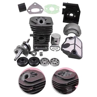 Chainsaw Piston Kit Crankshaft Engine Base Proper Fit Engine Rebuilding 10mm Pin Diameter Chainsaw Maintenance