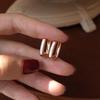 Rose Gold Fritillary Earrings Women'S Needle Fashion Premium Earrings Earrings Earrings Simple Versatile Ear Buckles Ring
