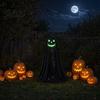 Reusable Halloween Decor Ghost Decoration for Outdoor Large Light Up Standing Ghost Theme Adjustable Spooky Black Porch Yard Lawn Wall Hanging