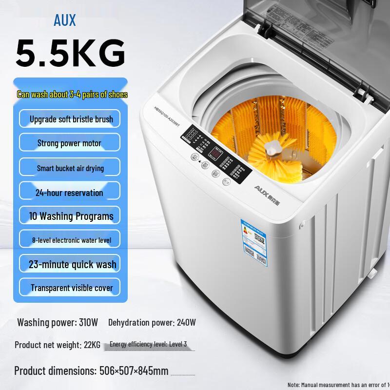 Aux Lavadora e Secadora de Sapatos Automática