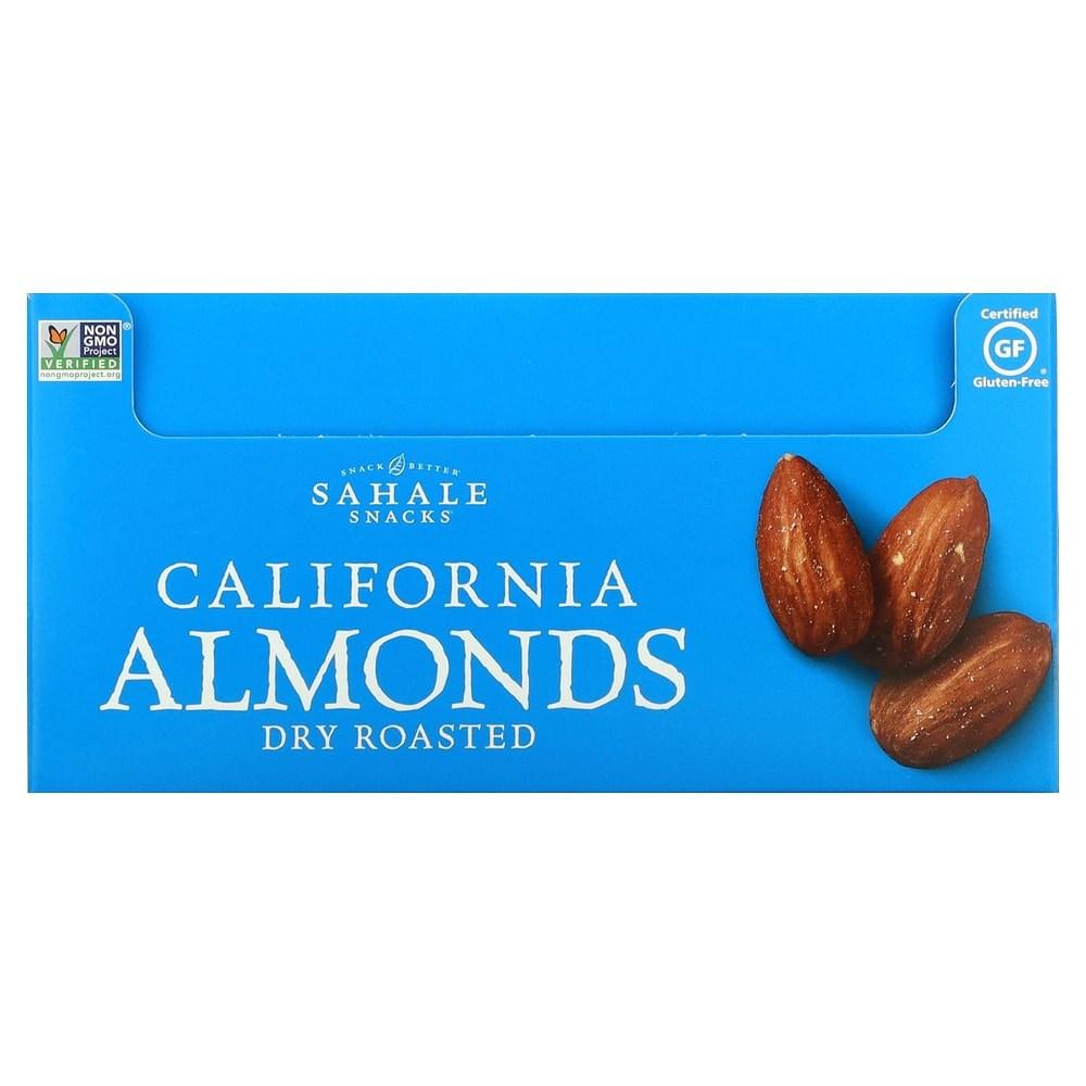Sahel Snack Oil-Free Roasted California Almonds + Sea Salt 9 Packs 1.5 oz Each 42.5 g