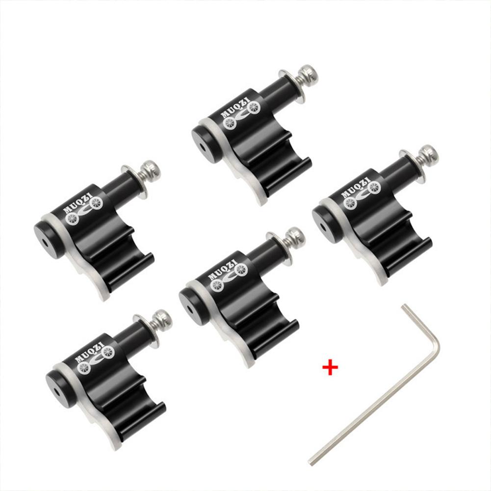 5pcs Bike Cable Housing Guide Brake Shifter Line Adapter Hydraulic Brake Hose Buckle Mtb Frame Cable Conversion Clamp Black #1