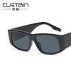 Square sunglasses new European and American fashion ins Internet celebrity personalized sunglasses concave sunglasses