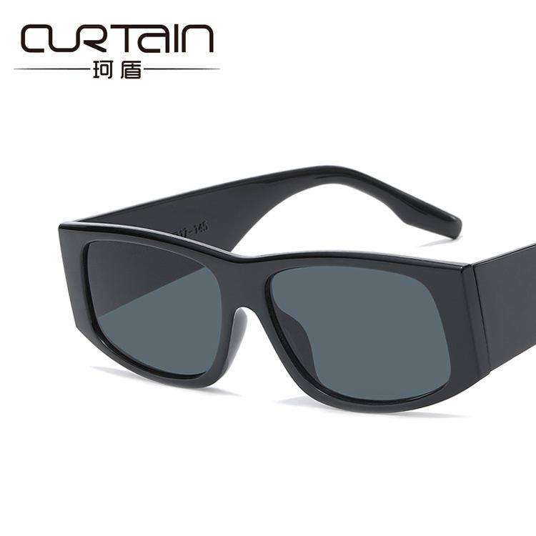 Square sunglasses new European and American fashion ins Internet celebrity personalized sunglasses concave sunglasses