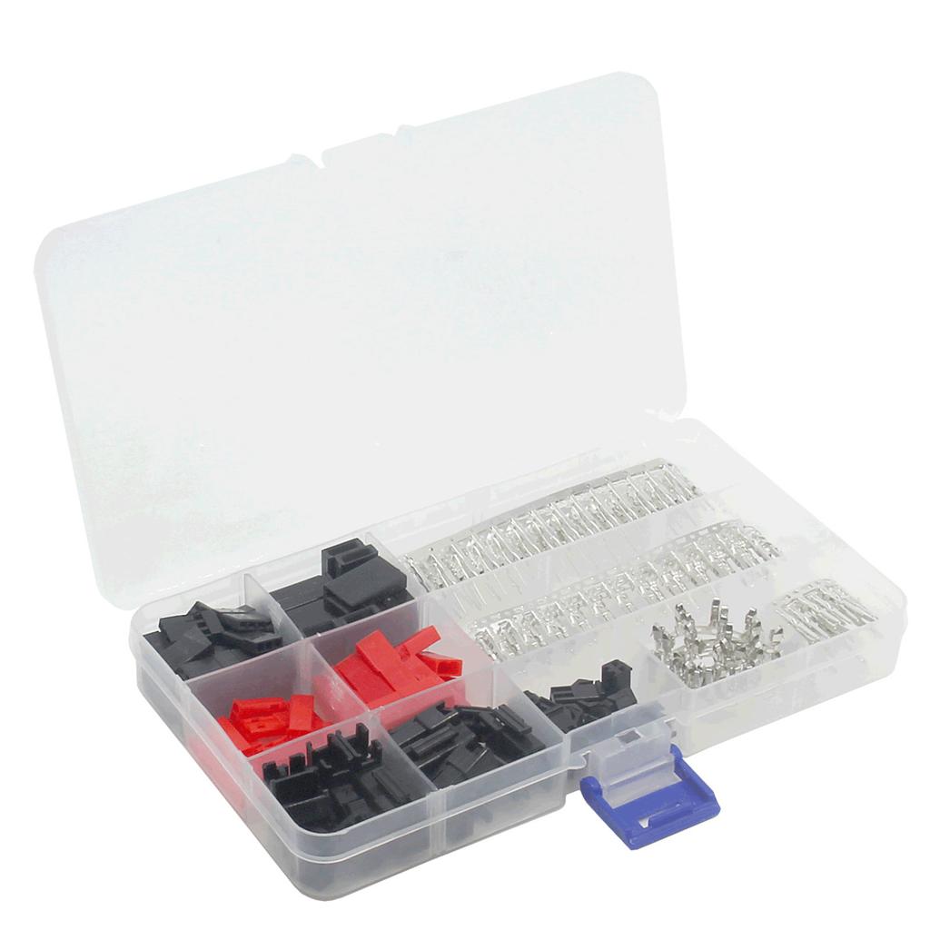 105Pcs JST JR SM-2P SM-3P Male Female Servo Plug Connector Crimp Pin Wire for RC Car Boat Accessories