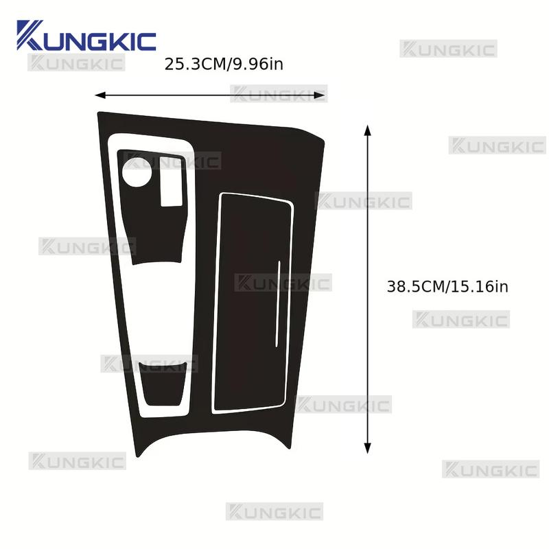 Interior Wrapping Film PET For Peugeot 508 2019 2020 2021 2022 2023 Gear Shift Panel Decoration Sticker Carbon Fiber LHD RHD