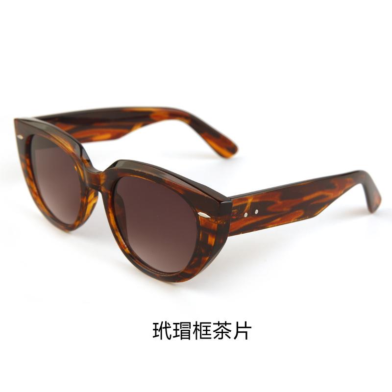 Cat's eye model women's sunscreen sunglasses trendy cool men driving UV protection sunglasses export
