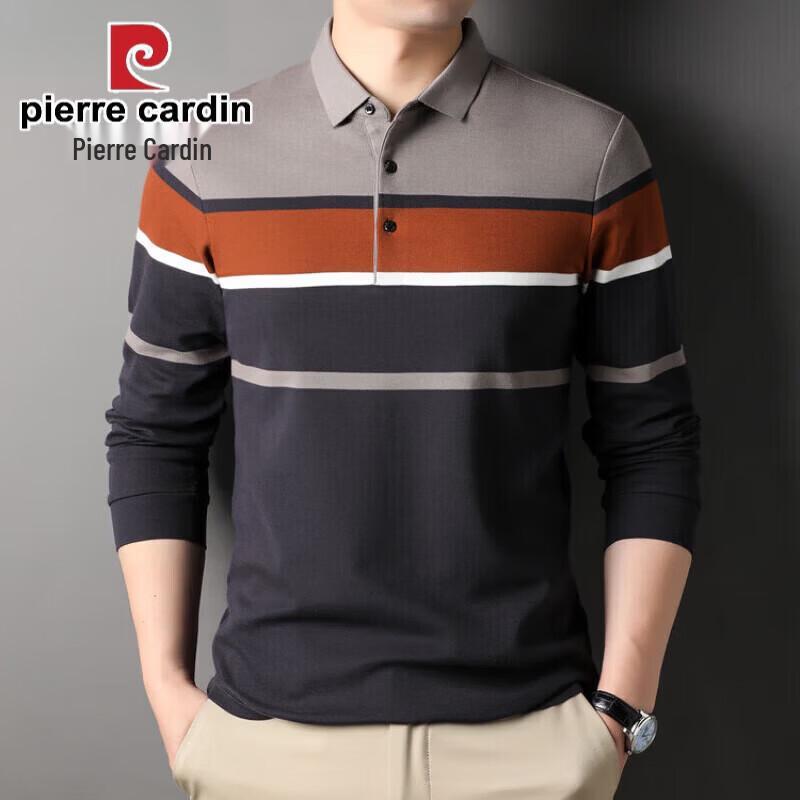 Pierre Cardin Men's Long Sleeve Cotton Blend Polo Shirt