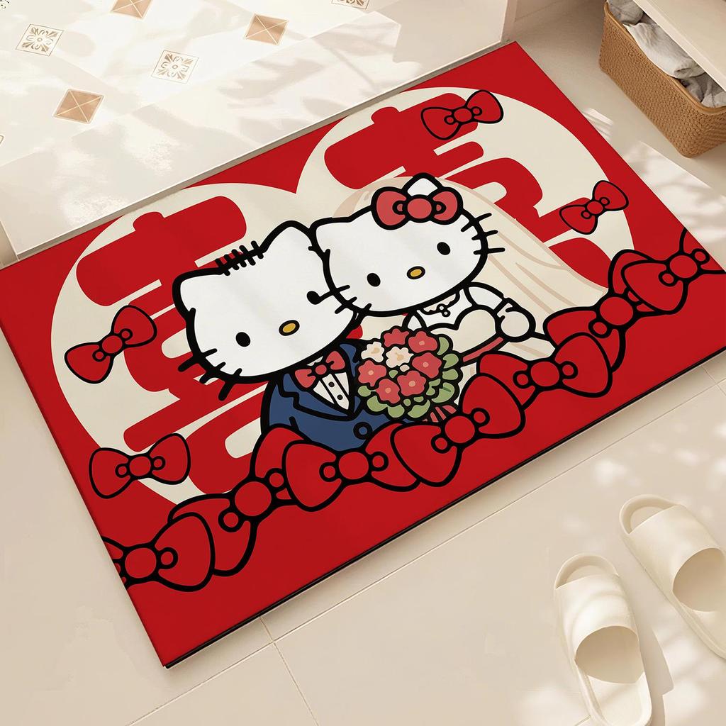 Red Diatomaceous Earth Bathroom & Entrance Mat - Water-Absorbent, Dirt & Wear Resistant
