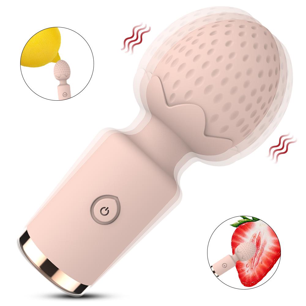 Mini Strawberry Shaped Female Masturbator Clitoral Stimulator Massage Vibration G-spot Sex Toy for Women Adult Products