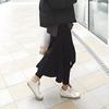 Winter Skirt Leggings Irregular Fake Two-Piece Design Velvet Lined Women Culottes High-waisted Stretchy Culottes