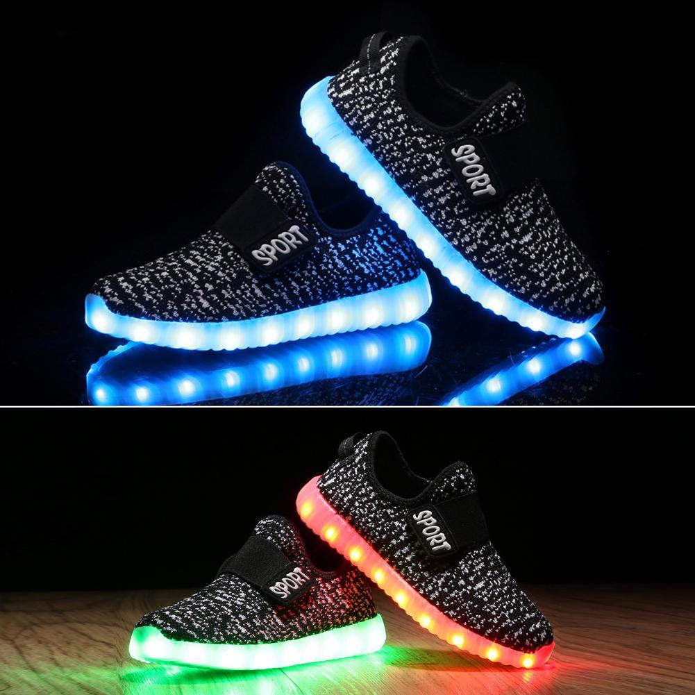 Lightweight And Wear-resistant Led Sneakers For Boys And Girls In Multiple Colors