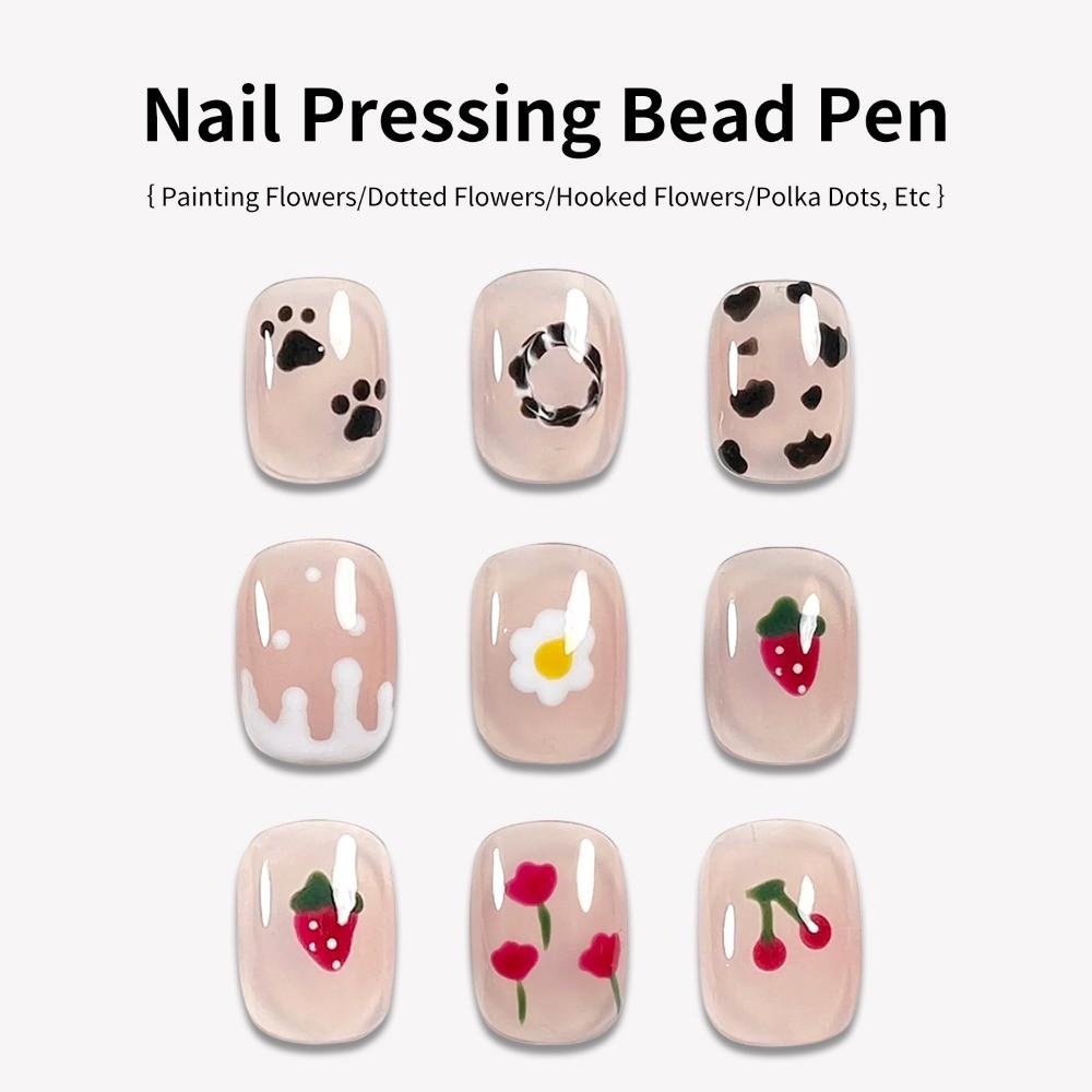 6-in-1 Magic Pen Nail Art Multi-tip Nail Dotting Tool Gel Polish Painting Pen for Salon Home DIY Manicure Designs