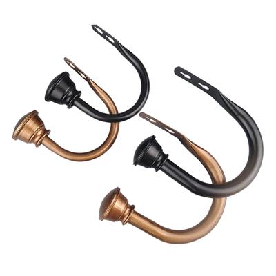 Set of 2 Elegant Drapery Holdbacks with Easy Fitting Metal Finish Curtain Hangers for Modern Home Aesthetic