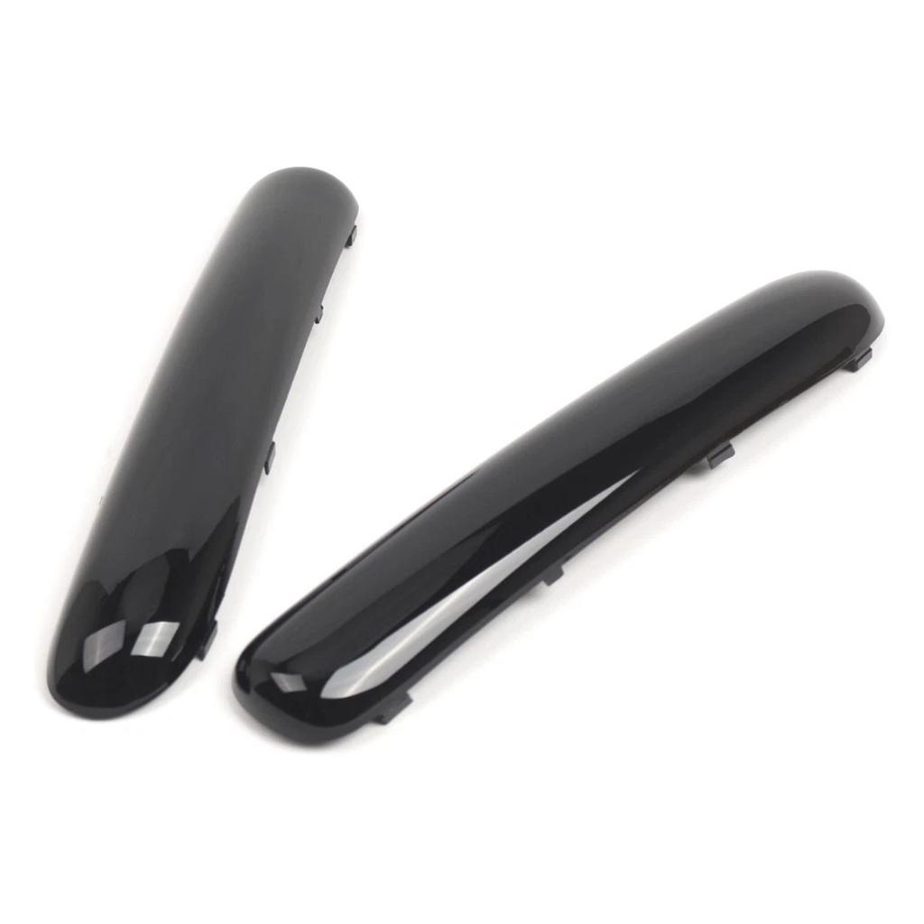 Pair Front Bumper Trim Set For Mini One Cooper R50/R52/R53 01-2004 Glossy Black