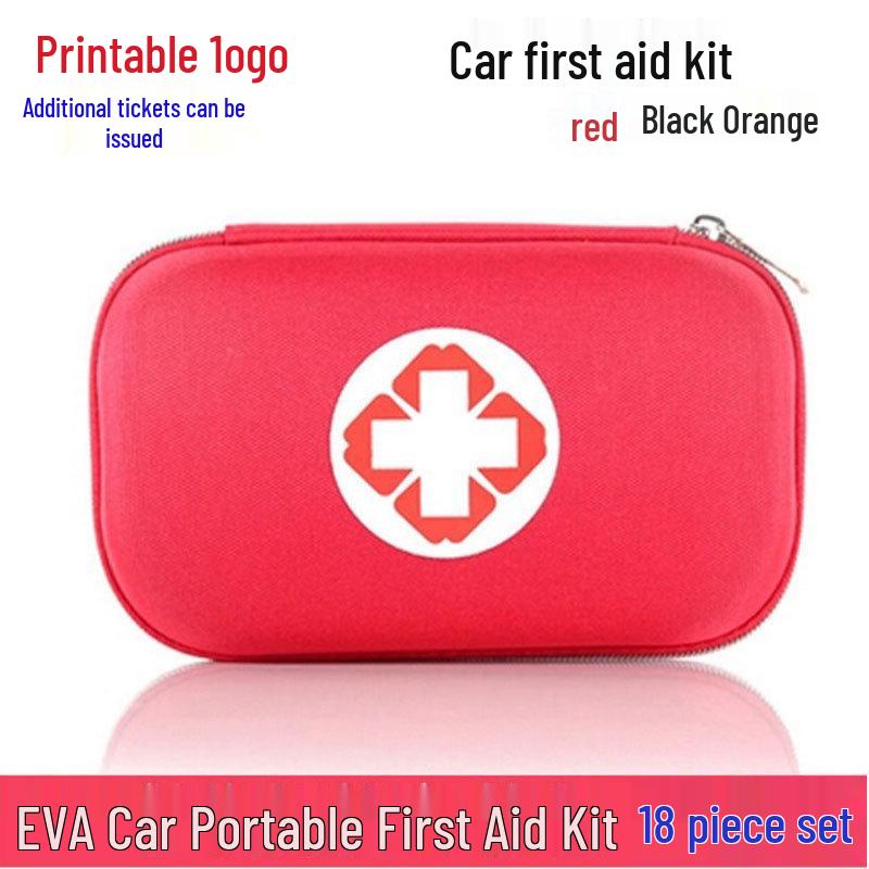 Tragbares EVA Erste-Hilfe-Set - Auto, Outdoor, Zuhause Medizinische Notfallversorgung Aufbewahrungstasche