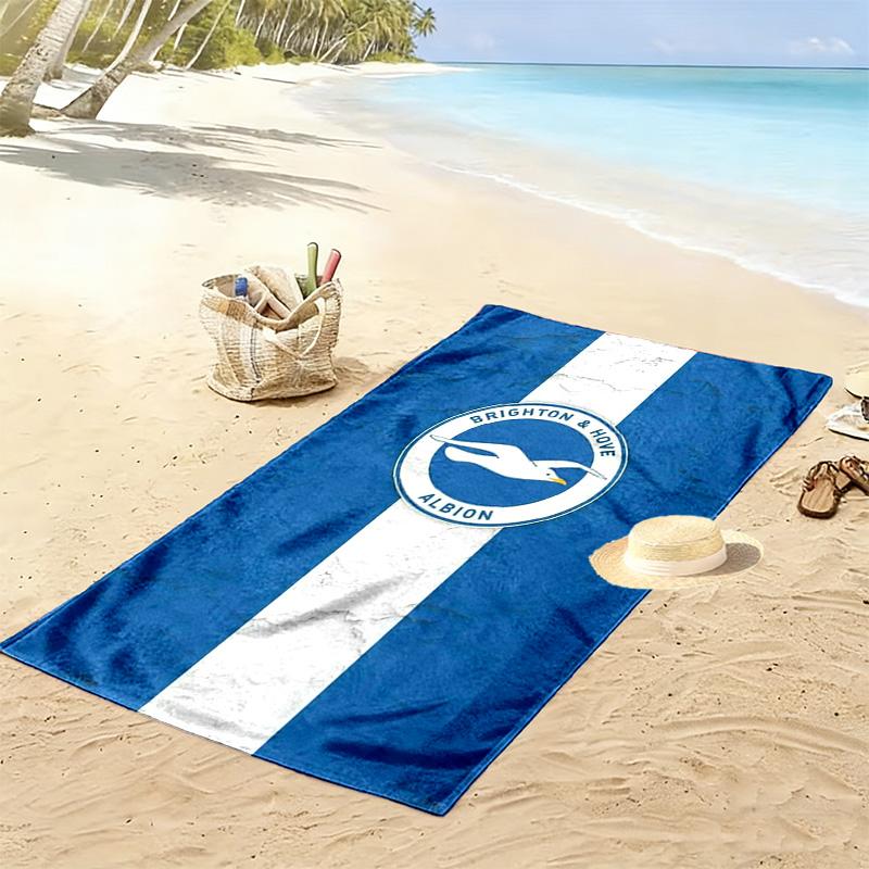 Asciugamano da Spiaggia Brighton & Hove Albion, Asciugamano Grande Morbido Asciugatura Rapida per Spiaggia Campeggio Nuoto