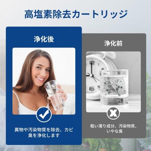 JF-20 Replacement Water Purification Cartridges, Set of 3, for All-in-One Water Purifiers, Antibacterial, High Chlorine Removal, wuernine