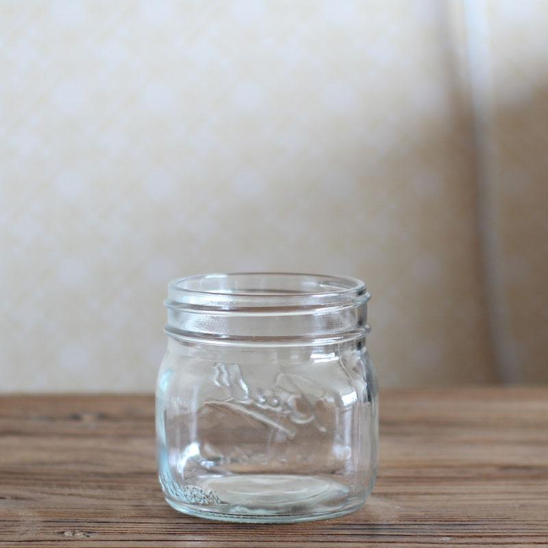 צנצנות מייסון בכמויות גדולות מלח ופלפל עם מכסה זכוכית מותאמת אישית מיני סיטונאי פה רגיל לשימורים